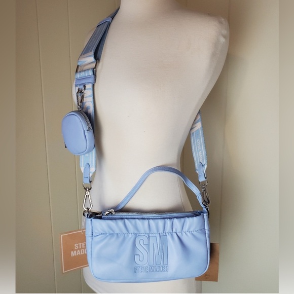 NEW Steve  Madden Blue Glaze BCARMELA Crossbody Bag TikTok Viral - Picture 2 of 10